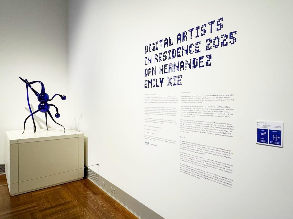 Digital Artists in Residence 2025 at Toledo Museum of Art, installation view
