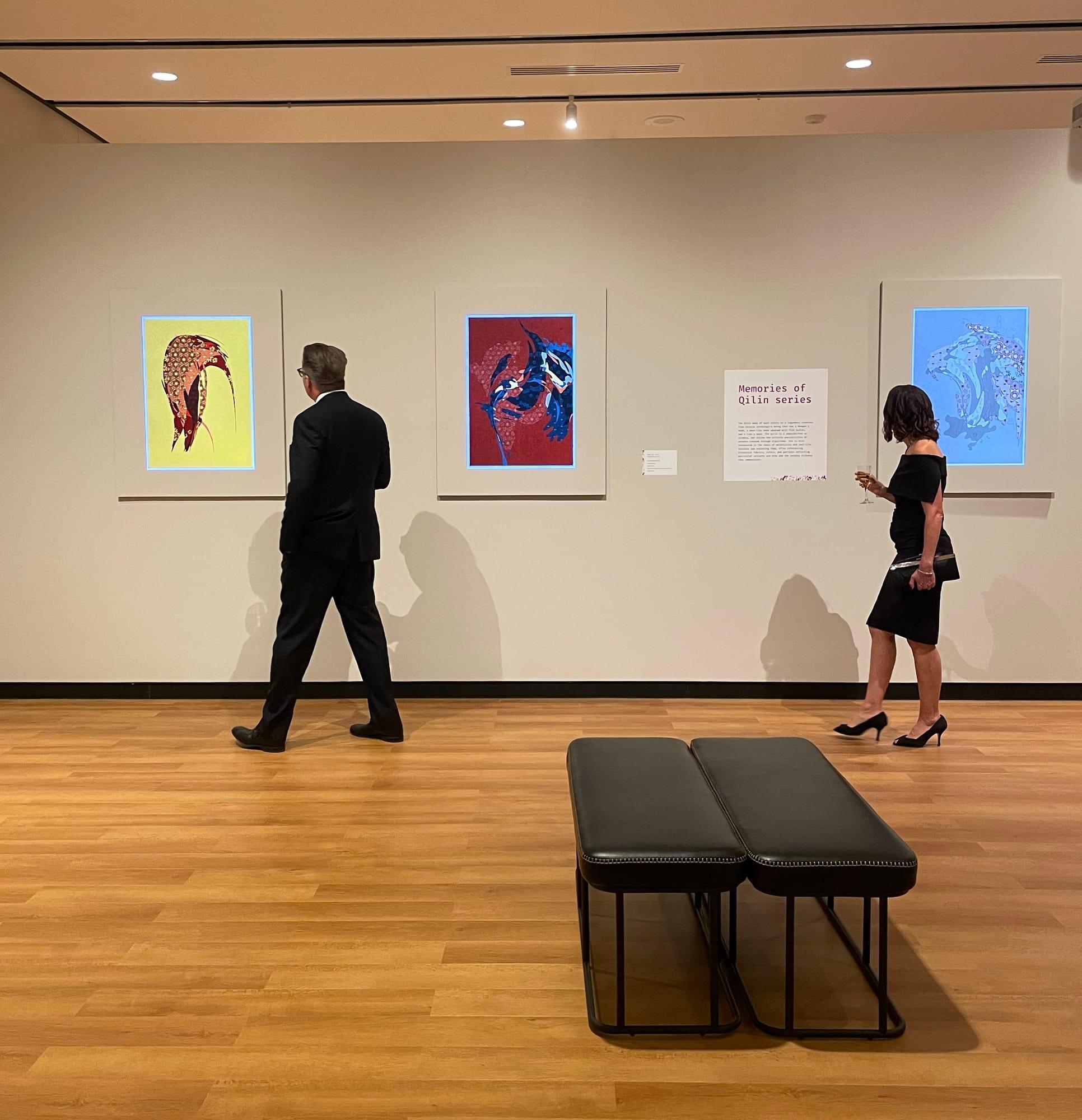 Memories of Qilin on view in Code & Canvas at the Museum of Art and Light