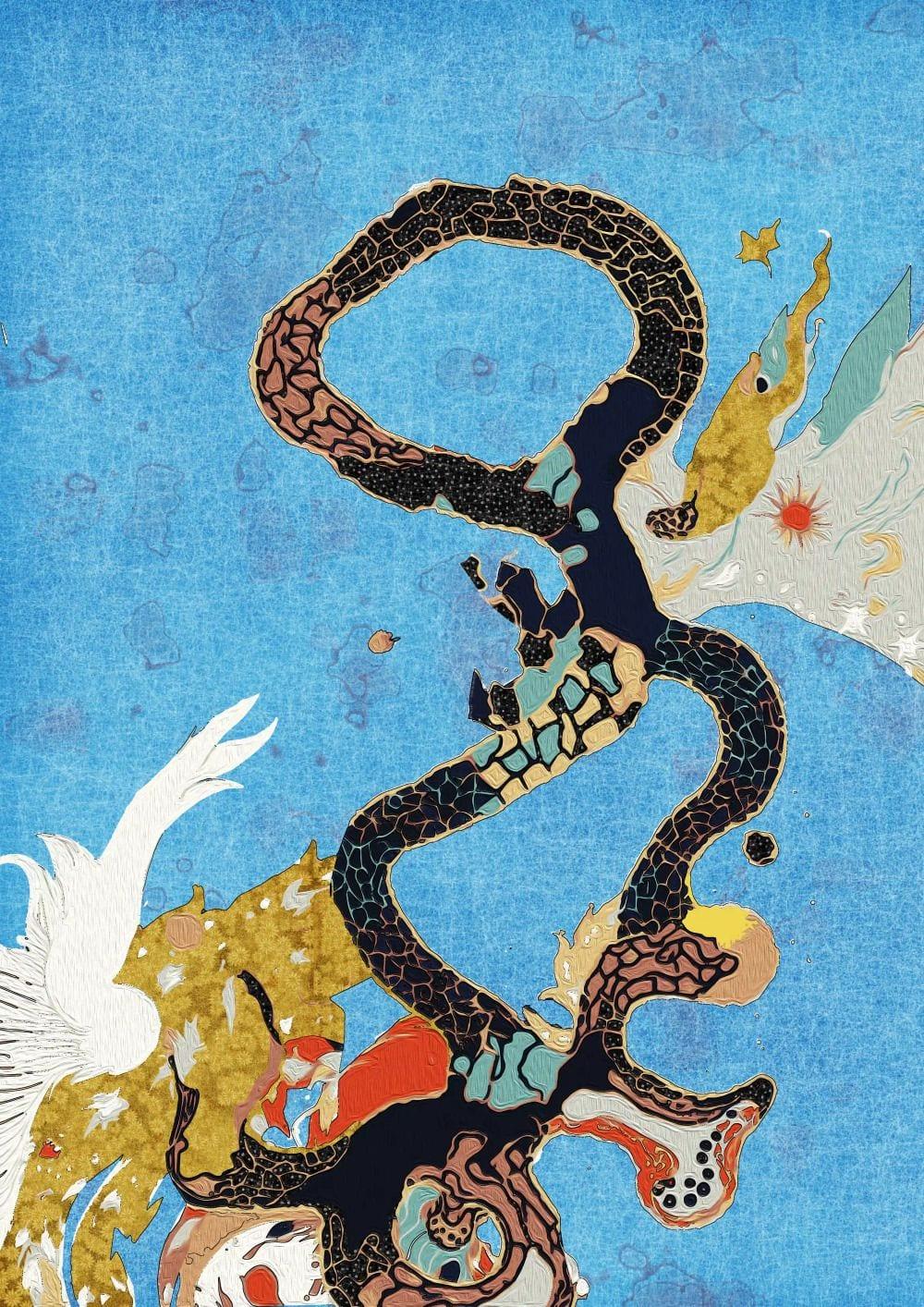 Serpent State (2025), generative artwork by Emily Xie